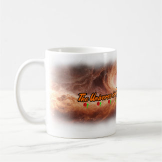 Caneca De Café Universo, Poesia e Amor em Cerâmica Branca