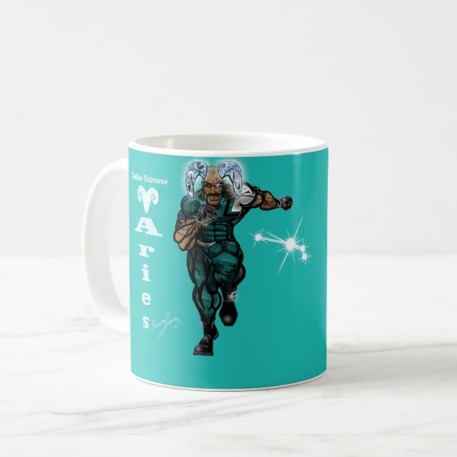 Caneca De Café Universo Zodiac - Aries Mug (Frente Esquerda)