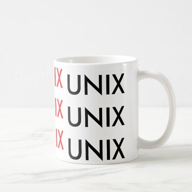 Caneca De Café unix unix unix (Direita)