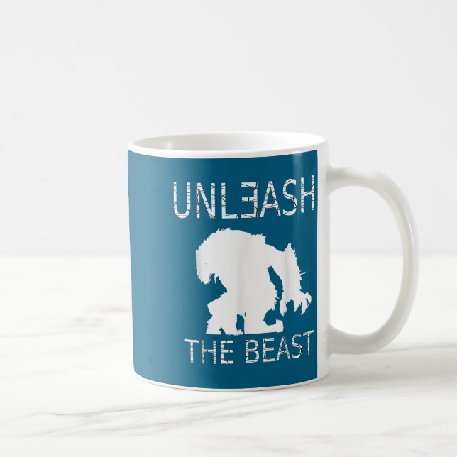 Caneca De Café Unleahe Workout Motivation Gym Graphic  (Direita)