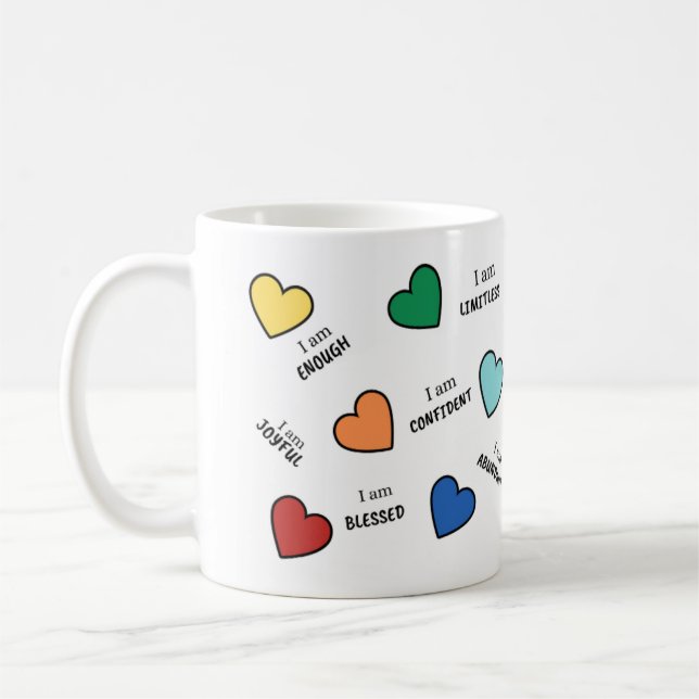 Caneca De Café Uplifagem e Mug de Café Motivacional (Esquerda)