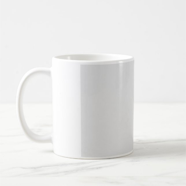 Caneca De Café Upload Your Own Design Custom White Coffee Mug (Esquerda)