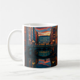 Caneca De Café Urban Bridge Reflection Calm