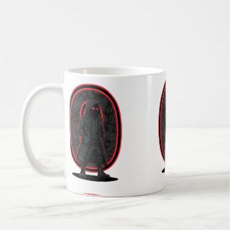 Caneca De Café Urban Phantom Dark Techwear Hooded Figure Streetwe