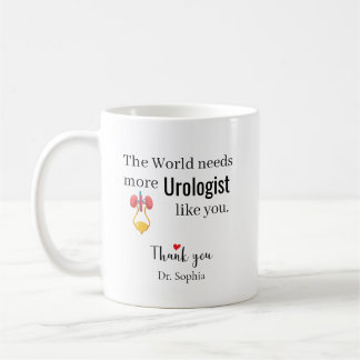 Caneca De Café Urologista Obrigado Nome Personalizado