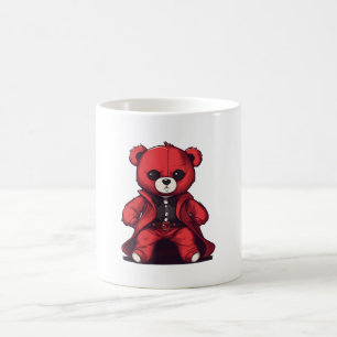 Caneca De Café Ursa de pelúcia vermelha fofa