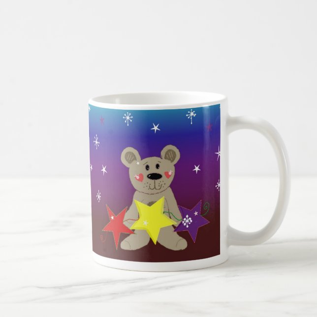 Caneca De Café Ursinho com Estrelas (Direita)