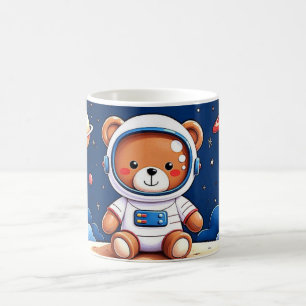 Caneca De Café Ursinho Cosmonauta Sonhos