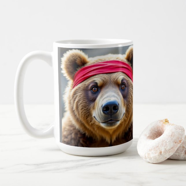 Caneca De Café Urso (Com Donut)