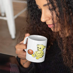 Caneca De Café Urso Amarelo