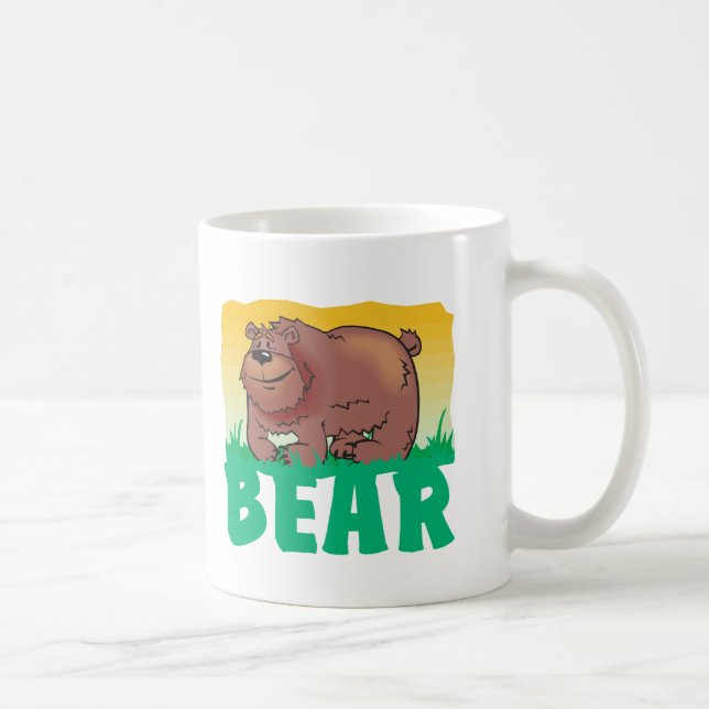Caneca De Café Urso amigável do miúdo (Direita)