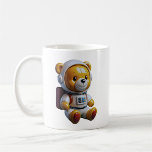 Caneca De Café Urso Astronauta Adorável