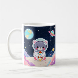Caneca De Café Urso Astronauta de Cuddles Cósmico