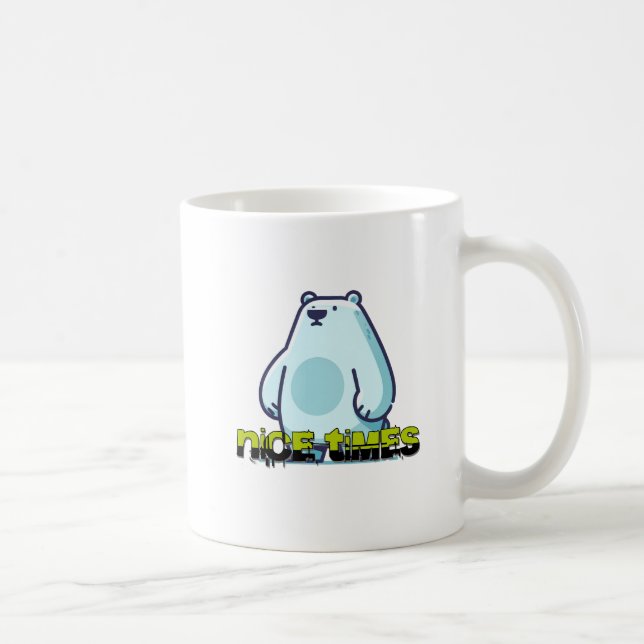 Caneca De Café urso: bons tempos (Direita)