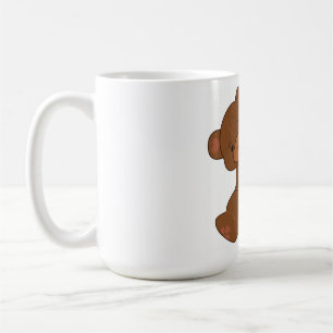 Caneca De Café Urso Castanho-Marrom, Polido