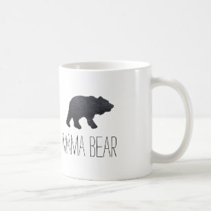 Caneca De Café Urso cinzento Textured