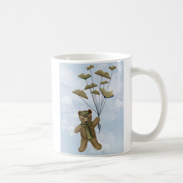 Caneca De Café Urso com Borboletas de Livro 2 (Direita)