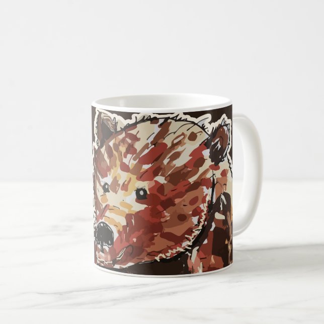 Caneca De Café Urso Contempla Hibernação (Frente Esquerda)