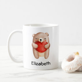 Caneca De Café Urso Corado Corado Corado Carregando