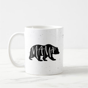 Caneca De Café Urso da mamãe Moderno Gráfico e Tipografia Café M