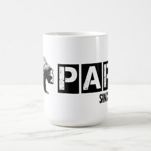 Caneca De Café Urso da papá do Grunge desde 2014, preto