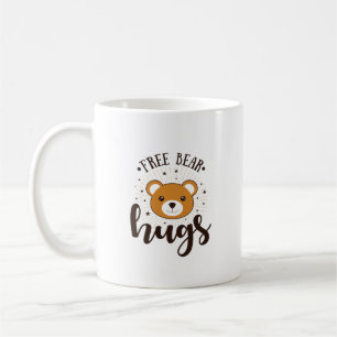 Caneca de Café Urso de Abraço Grátis Teddy Fofo