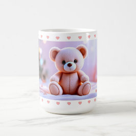 Caneca De Café Urso de Coração Fofo