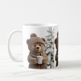 Caneca De Café Urso de Inverno Aconchegante - Amante de Cacau Doc