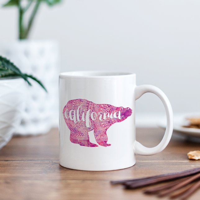 Caneca De Café Urso de inverno da Califórnia (Criador carregado)