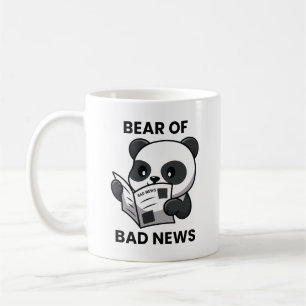 Caneca De Café Urso De Más Notícias