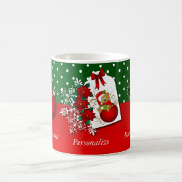 Caneca De Café Urso de Natal de Ornamento de Férias