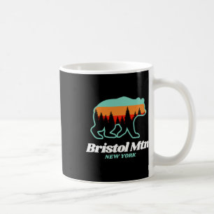 Caneca De Café Urso de Neve de Esqui em Nova Iorque, Bristol Moun