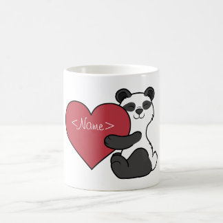 Caneca De Café Urso de panda bonito do dia dos namorados com