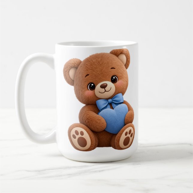 Caneca De Café Urso de Pelúcia (Esquerda)