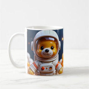 Caneca De Café Urso de pelúcia astronauta Kawaii