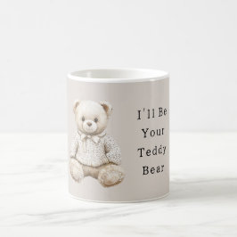 Caneca De Café Urso de Pelúcia de Creme Doce em Suéter