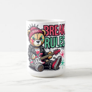 Caneca De Café Urso de Pelúcia Quebra Regras