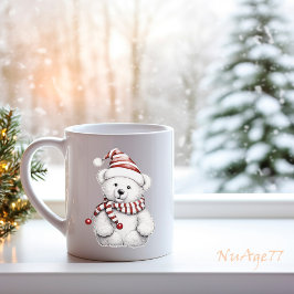 Caneca De Café Urso de Teddy do NATAL