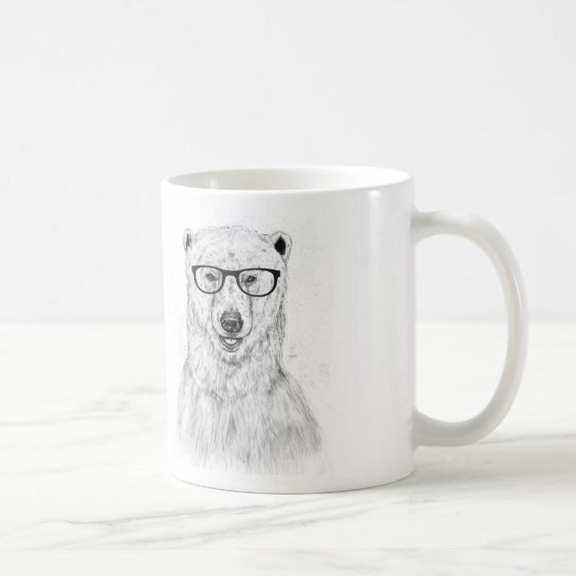 Caneca De Café Urso do geek (Direita)