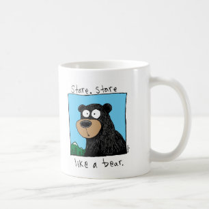 Caneca De Café urso do olhar fixo