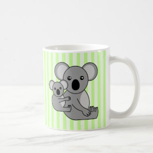 Caneca De Café Urso e bebê de Koala bonito