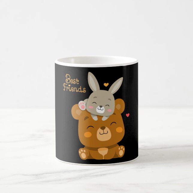 Caneca De Café Urso e coelho (Centro)