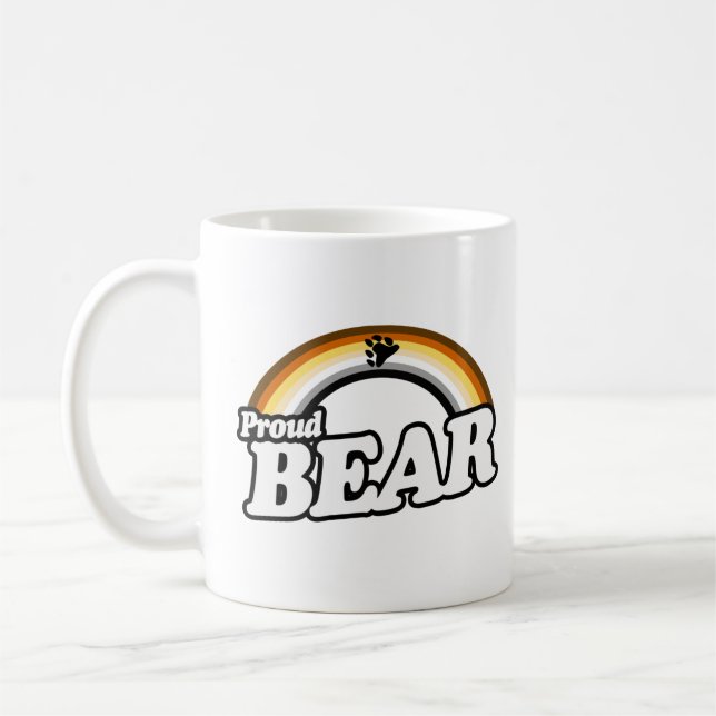 Caneca De Café Urso e Orgulhoso (Esquerda)
