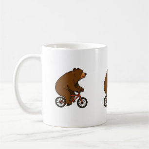 Caneca De Café Urso em uma Bicicleta – Vibrações de Passeio Selva