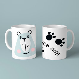 Caneca De Café Urso engraçado bonito