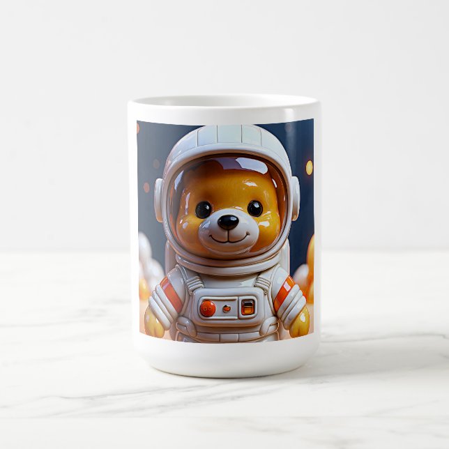 Caneca De Café Urso Explorador Espacial Arte (Centro)