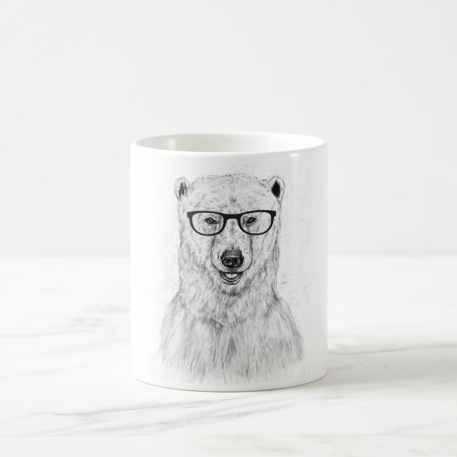 Caneca De Café urso geek (Centro)