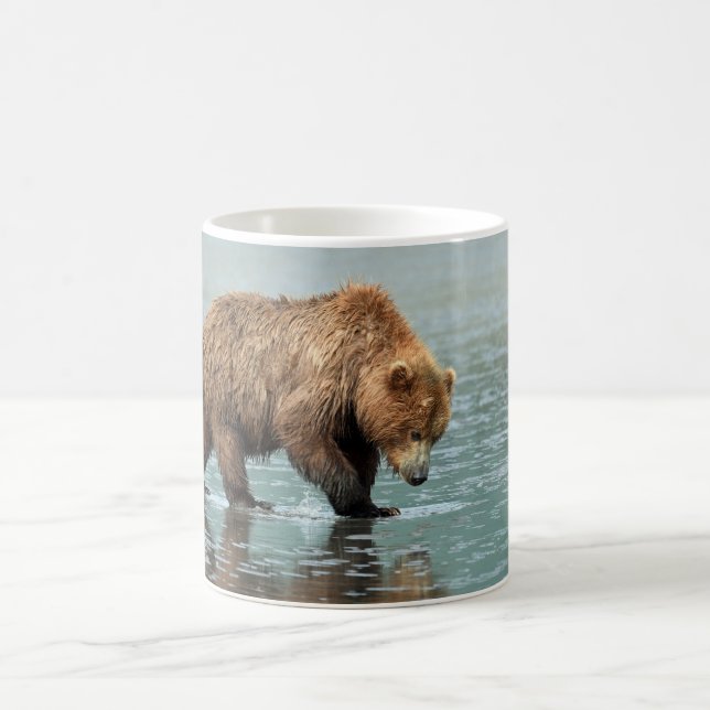 Caneca De Café Urso grizzly Clássico de Mug (Centro)