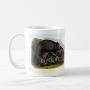Caneca De Café Urso Grizzly (Urso Marrom Norte-Americano) - Audub