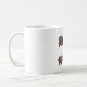 Caneca De Café Urso Grizzy Delight � Arte Animal Bonita
